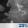 Tonight: A slight chance of showers and thunderstorms between 9pm and 3am. Mostly cloudy, with a low around 64. South wind 10 to 15 mph, with gusts as high as 30 mph. Chance of precipitation is 20%. Tonight: Slight Chance Showers And Thunderstorms