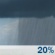 Thursday: A slight chance of rain showers. Partly sunny, with a high near 77. South wind 5 to 15 mph, with gusts as high as 30 mph. Chance of precipitation is 20%. Thursday: Slight Chance Rain Showers