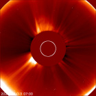 Latest LASCO C2 image of the Sun