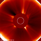 Latest LASCO C2 image of the Sun