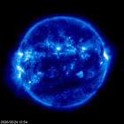 Click for time-lapse image of the sun